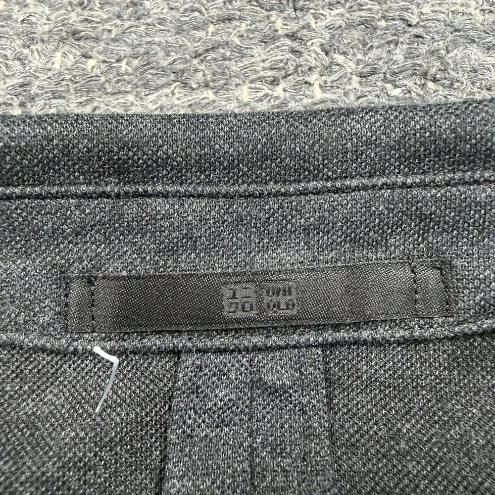 Uniqlo Jacket Men Medium Charcoal Gray Jersey Unstructured Blazer Sport Coat